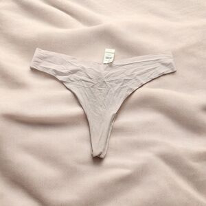 Aerie Seamless Thong Underwear Pink Size XXL No Show